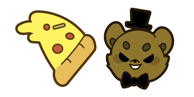 Cute Five Nights at Freddy's Freddy Fazbear and Pizza курсор