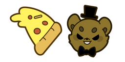 Cute Five Nights at Freddy's Freddy Fazbear and Pizza Cursor