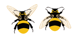 Yellow-Black Bumblebee Cursor