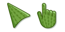 Green Cactus Pattern Cursor