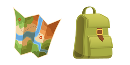 Hiking Map and Backpack Curseur