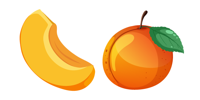 Apricot Fruit Cursor