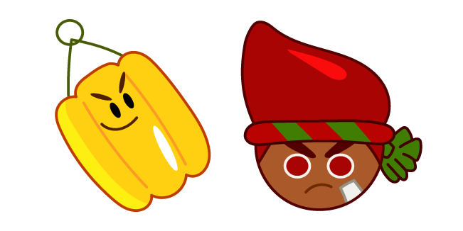 Cookie Run Red Pepper Cookie and Paprika курсор