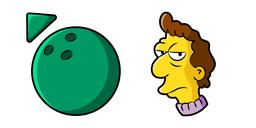 The Simpsons Jacques and Green Bowling Ball Curseur