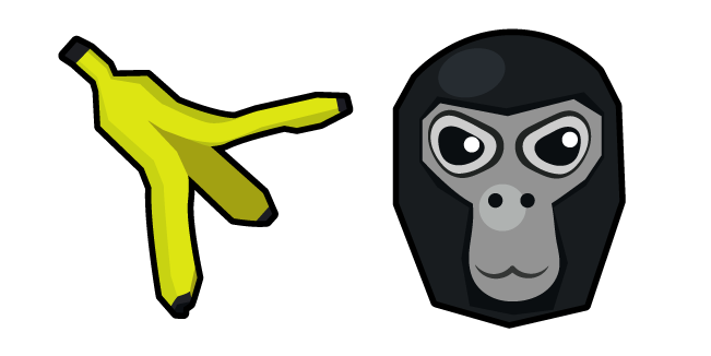 Gorilla Tag Gorilla and Banana курсор