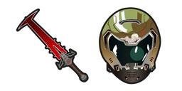 Doom Doom Slayer and Crucible Cursor