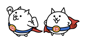 The Battle Cats Mighty Cat and Super Cat Curseur