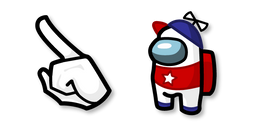 Курсор Among Us White Homestar Runner Character