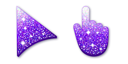 White-Purple Glitter Curseur