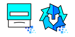 Geometry Dash Cube 54 and Ball 28 Curseur