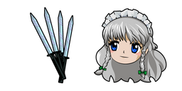 Touhou Project Sakuya Izayoi and Daggers Cursor