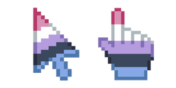 Gender Fluid Pixel Curseur