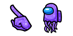 Among Us Purple Jellyfish Character Cursor