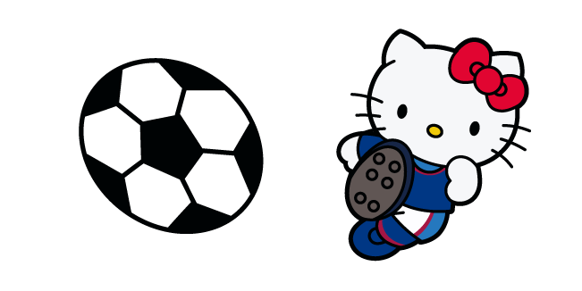 Hello Kitty as a Soccer Player курсор