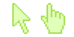 Tea Green Pixel Cursor