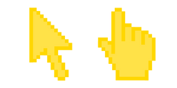 Yellow Mustard Pixel Cursor