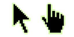 Yellow Green Crayola Pixel Cursor