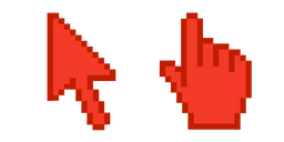 Vermilion Red Pixel Cursor