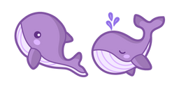 Cute Purple Whale Cursor