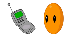 Homestar Runner Pom Pom and Phone Cursor