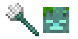 Minecraft Trident and Drowned Curseur