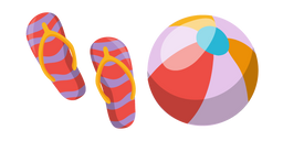 Курсор Flip-Flops and Beach Ball