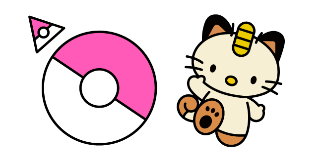 Hello Kitty Pokemon Meowth курсор