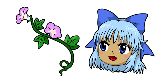 Touhou Project Cirno and Flowers курсор
