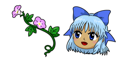 Touhou Project Cirno and Flowers Curseur