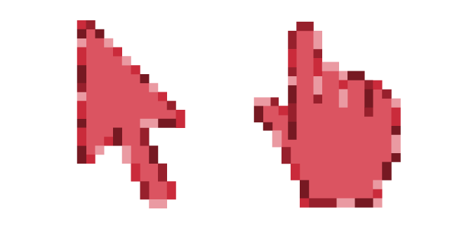 Indian Red Pixel Cursor