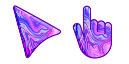 Fluid Blue Pink Art Cursor