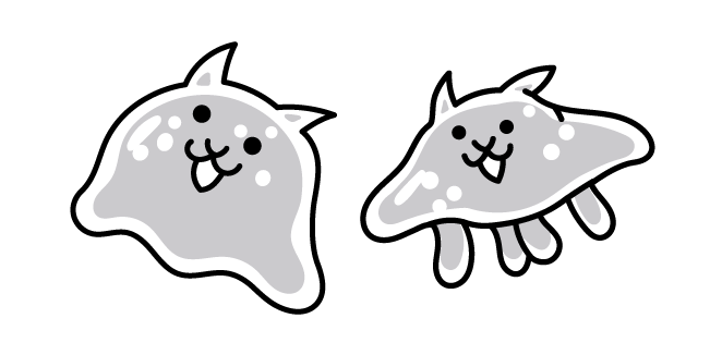 The Battle Cats Slime Cat and Jellycat Cursor