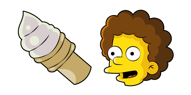 The Simpsons Todd Flanders and Ice Cream Cursor
