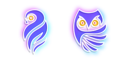 Neon Owl Cursor