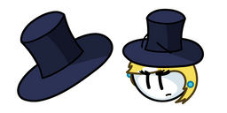 Henry Stickmin Earrings and Top Hat Curseur