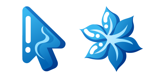 Minimal Gradient Blue Flower курсор