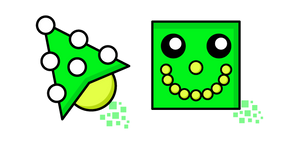 Geometry Dash Cube 146 and Wave 23 Cursor
