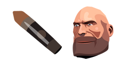 Курсор Team Fortress 2 Heavy and Bullet