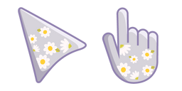 Grey-White Chamomile Cursor