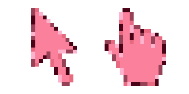 Pink-Leaf Pixel Cursor