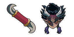 Demon Slayer Zohakuten and Double-Bladed Dagger Cursor