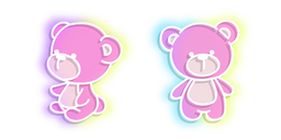 Neon Bear Pink Toy Cursor