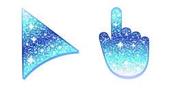 Blue Ocean Glitter Cursor