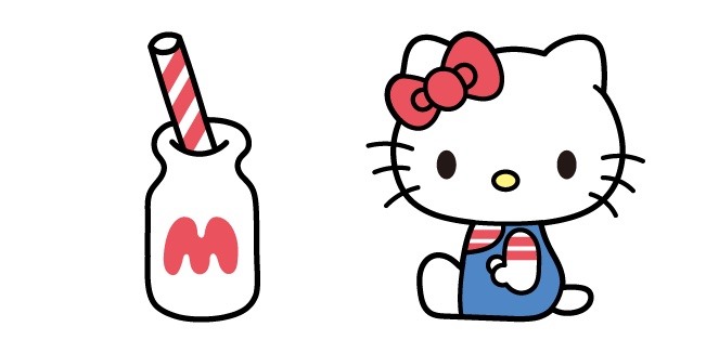 Hello Kitty and Milk курсор