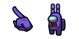 Among Us FNaF Bonnie Purple Character Cursor