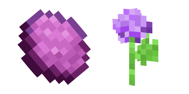 Minecraft Magenta Dye and Allium курсор