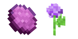 Minecraft Magenta Dye and Allium Cursor