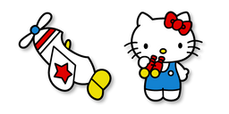 Hello Kitty and an Airplane