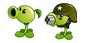 Курсор Plants vs. Zombies Peashooter and Gatling Pea