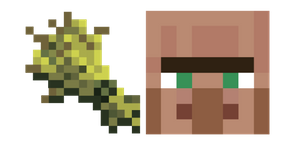 Minecraft Wheat and Villager Curseur